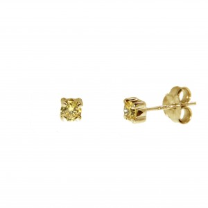Gold earrings 10kt, 11-3BO